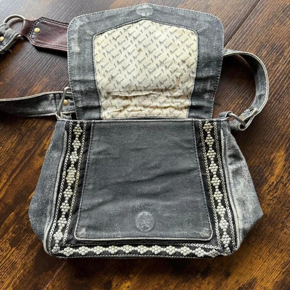 Mona B Stella Embroidered Crossbody